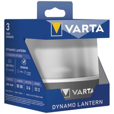 Lampe lanterne - Dynamo L10RH - hybride rechargeable - noir