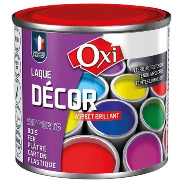 Laque décor 60 ml Aspect Brillant - Rouge Coquelicot