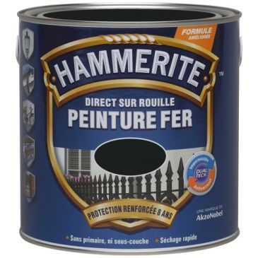 Peinture fer 2,5 L Mat - Noir Ferronnerie