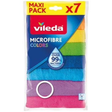 Lavette microfibre - Colors - 30x30 cm - lot de 7 - GSB 