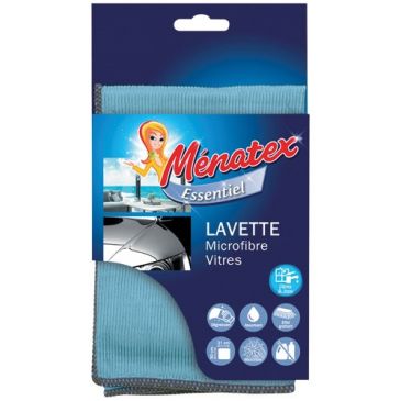 lavette microfibre vitre double face 30x31cm