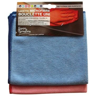 lavettes microfibre 40x40 320gr/m2 Lot de 2