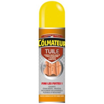 Le Colmateur spray bitume d'étanchéité tuile 405ml