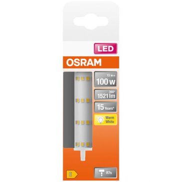 Led crayon 118mm 15w r7s 1521lm 2700K chaud boite de 1
