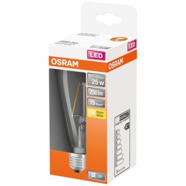 Led edison clair filament 2.5w e27 chaud bte 1