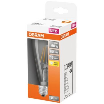 Led edison clair filament 6.5 w e27 chaud boite