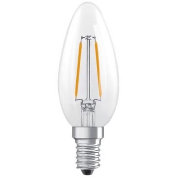 led flamme clair filament e14 1.8w 250 lumens chaud