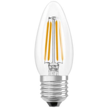 Led flamme clair filament e27 3.4w 470 lumens chaud