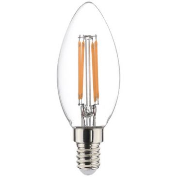 Ampoule led flamme filament e14 4.5w 2700 k boite de 4