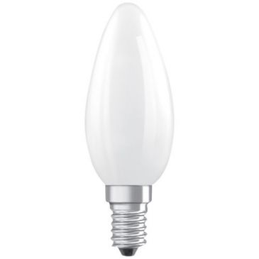 Led flamme verre depoli e14 3.4w 470lm chaud
