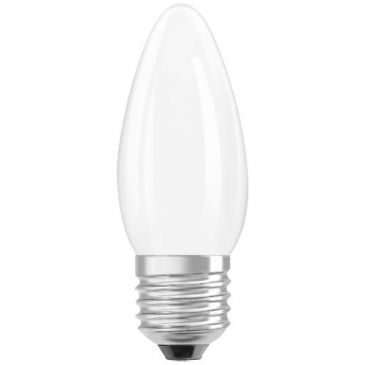 Led flamme verre depoli e27 3.4w 470lm chaud