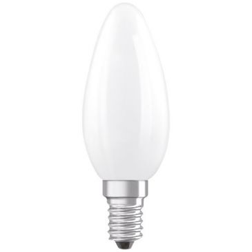 Led flamme verre depoli variable e14 3.4w 470lm chaud
