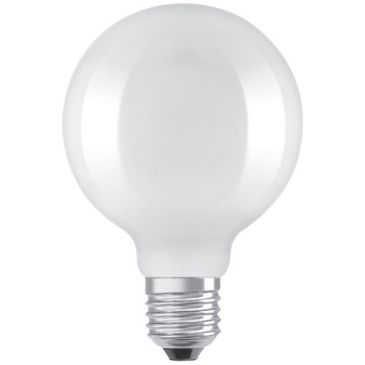 Led globe 95mm depoli  e27 6.5w 806lm chaud