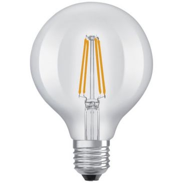 Led globe fil energy e27 3.8w 827lm chaud