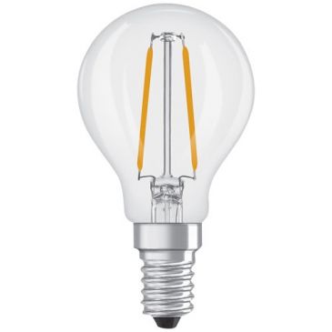 Led sphere clair filament e14 1.8w 250lm froid