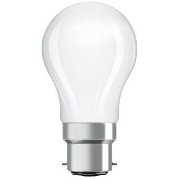 Led sphere verre dépoli b22 3.4w 470lm chaud