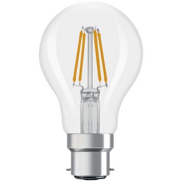 Led standard clair filament b22 3.4w 470lm chaud