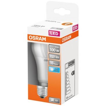 Led standard dépolie avec radiateur 13w e27 froid boite 1