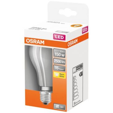 Led standard verre dépoli 16w e27 chaud bte 1