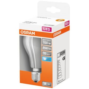 Led standard verre dépoli 16w e27 froid bte 1