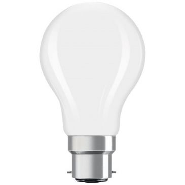 Led standard verre dépoli variable b22 5.9w 806lm chaud