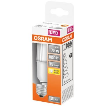 Led stick dépoli avec radiateur 10w e27 chaud boite 1