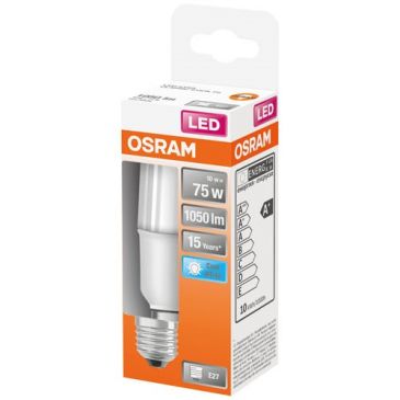 Led stick dépoli avec radiateur 10w e27 froid boite 1