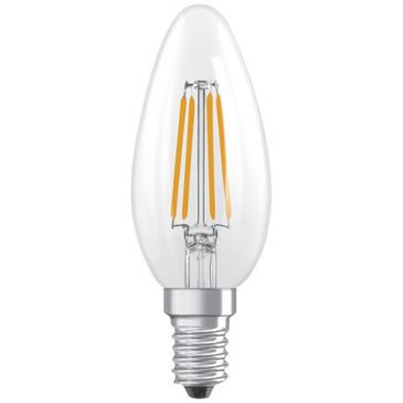 Led superstar classic b 40 filament dim 3.4w 827 clear e14