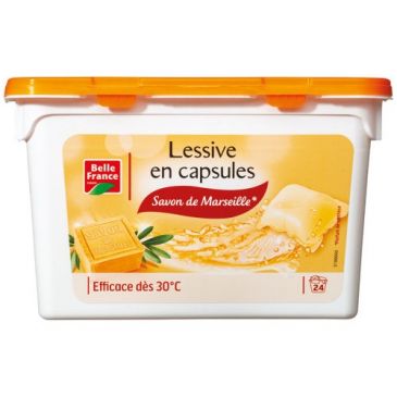 Lessive en capsules BF parfum savon Marseille x24 caps