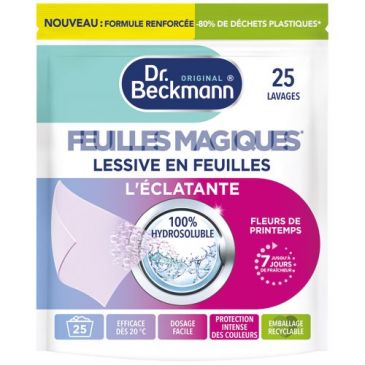 lessive feuilles l'éclatante pour vêtment coloré 25 lavages.