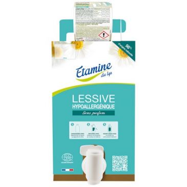 Lessive hypoallergenique sans parfum 10 kg