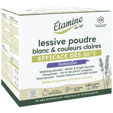Lessive en poudre Lavandin 40 lavages 2 kg