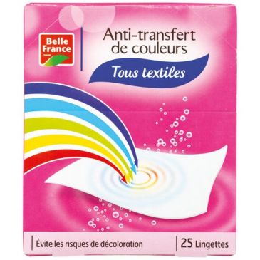 Lingette anti-transfert de couleurs X 25 BF
