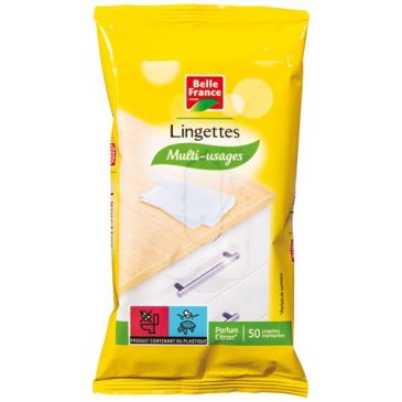 Lingette multi usages citron X 50 BF