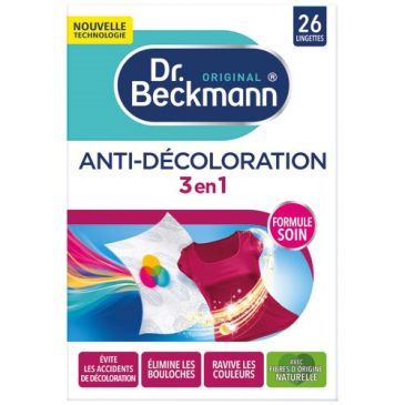 Anti-décoloration - 3 en 1 - formule soin - lot de 26 lingettes