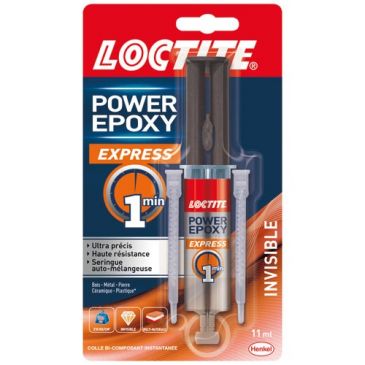 Colle époxy express 1 minute - invisible - 11 mL