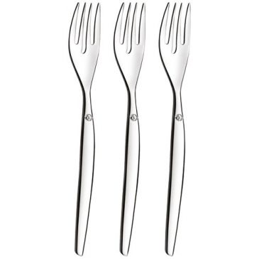 Lot 3 fourchettes à gâteau Inox - Jet