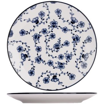 Lot 4 assiettes à dessert 19 cm - Flor Azul