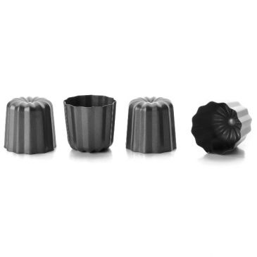 Lot 4 moules à cannelés 6 cm - Moka