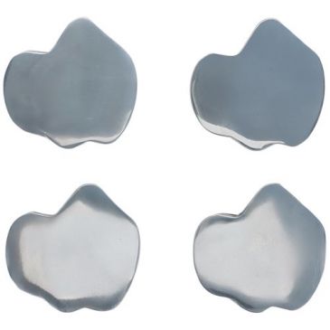 Lot 4 sous-verres Argent - Charm