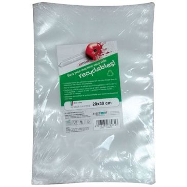 Lot 50 sacs sous vide recyclables 20 x 30 cm