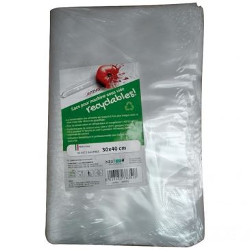 Lot 50 sacs sous vide recyclables 30 x 40 cm