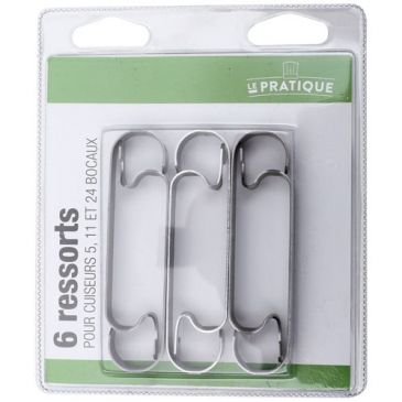 Lot 6 ressorts pour cuiseur 5, 11, 24 bocaux Le Parfait
