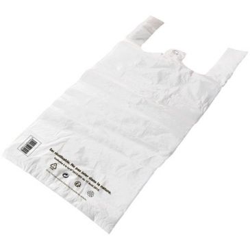 Lot de 100 sacs bretelles Transparents PEHD réutilisables
