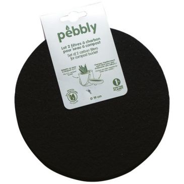 Lot de 2 filtres anti-odeur pour seau à compost 3.5 L