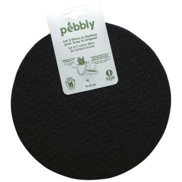 Lot de 2 filtres anti-odeur pour seau à compost 7 L
