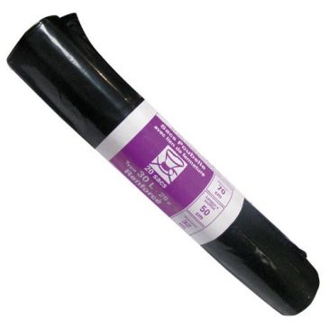 Lot de 20 Sacs Poubelle 30 L renforcés 25 microns Noirs - Expert