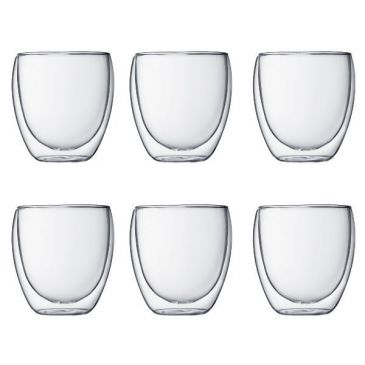 Lot 6 verres double paroi 25 cl - Pavina
