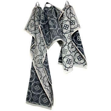 Lot torchons 3 tailles jacquard gris