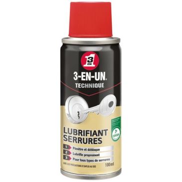 Lubrifiant Serrures 3 en 1 TECHNIQUE 100 mL